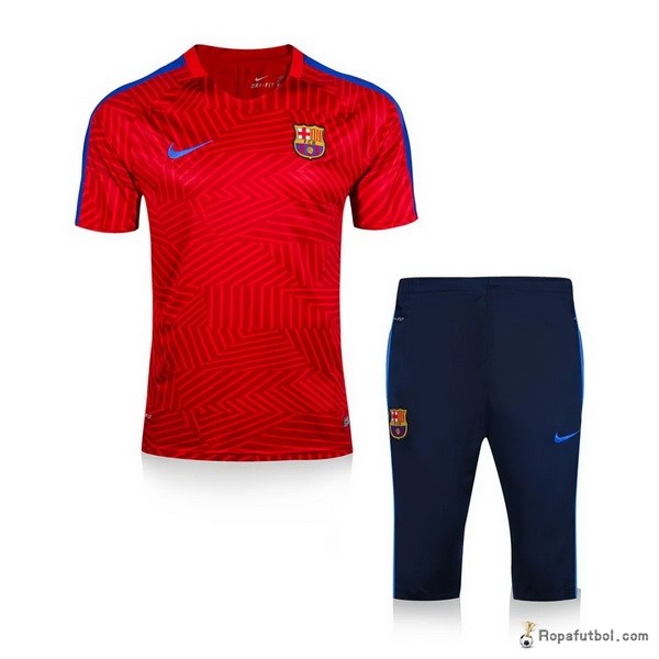 Camiseta Entrenamiento Barcelona Conjunto Completo 2016/17 Rojo